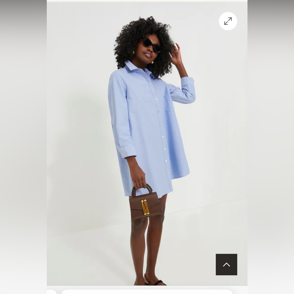 Pomander Place Chambray Harris Shirt Dress - Medium- NWT